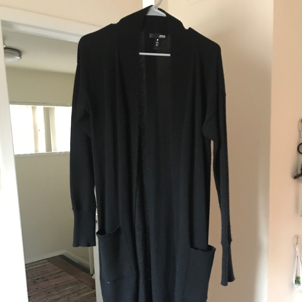 CASHMERE SHIN LENGTH CARDIGAN